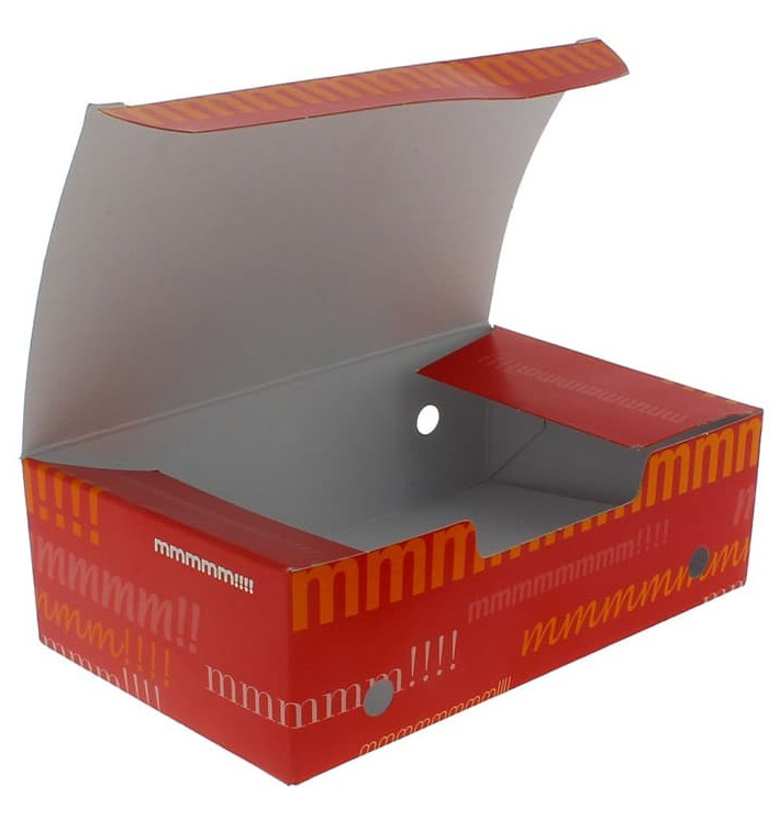 Krabička na Potraviny pro Fast Food Střední 145x90x45mm (25 Kousky) Krabička na Potraviny pro Fast Food Střední 145x90x45mm (25 Kousky)