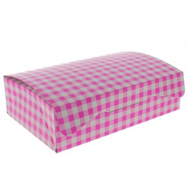 Krabička pro Cukrárny Karton 17,5x11,5x4,7cm 250g Růžová (20 Kousky)
