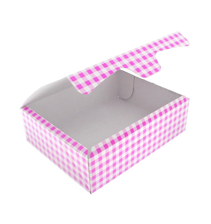 Krabička pro Cukrárny Karton 20,4x15,8x6cm 1kg Růžová (200 Kousky) Krabička pro Cukrárny Karton 20,4x15,8x6cm 1kg Růžová (200 Kousky)