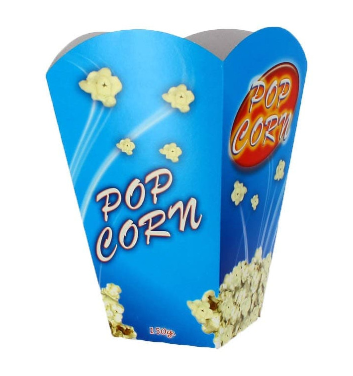 Krabička na Popcorn Velkým 150 gr 8,7x13x20,3cm (25 Kousky) Krabička na Popcorn Velkým 150 gr 8,7x13x20,3cm (25 Kousky)