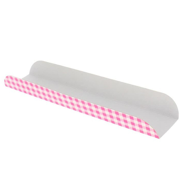 Papírové Podnos Otevřený 30x6,1x3,2 cmRůžová (1000 Kousky) Papírové Podnos Otevřený 30x6,1x3,2 cmRůžová (1000 Kousky)