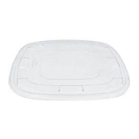 Plastové Víčko PET Průhledný na Misky 27x27cm (25 Kousky)