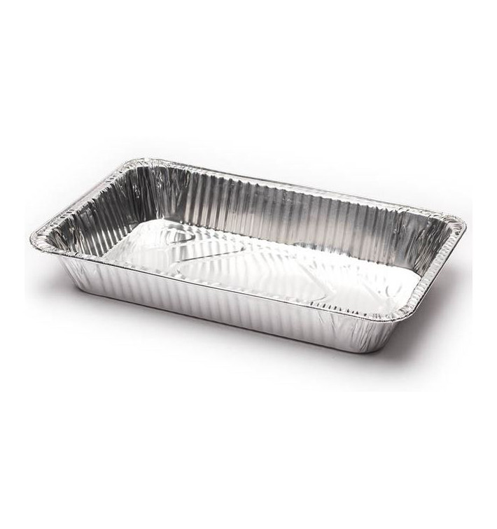Hliníkové Podnos 525x325mm 11450ml (50 Kousky) Hliníkové Podnos 525x325mm 11450ml (50 Kousky)