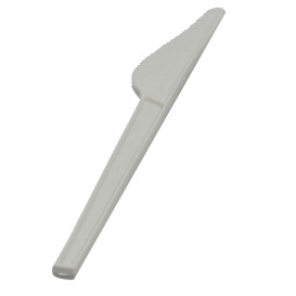 Nůž Biologicky Odbouratelný CPLA Bílý 165mm (50 Kousky)