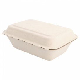 Menu Box z Cukrové Třtiny 136x182x64mm (50 Kousky)