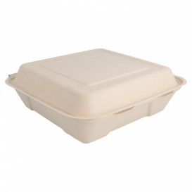 Menu Box z Cukrové Třtiny 225x225x75mm (200 Kousky)