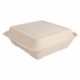 Menu Box z Cukrové Třtiny 225x225x75mm (200 Kousky)