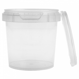 Plastové Obaly s Víčko s Integrovaným Víčkem 155 ml Ø6,9 (24 Kousky)