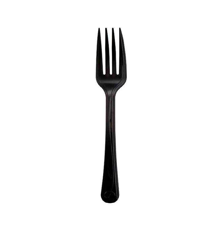 Kompostovatelný Vidlička CPLA Premium Černá 17,5 cm (25 Kousky) Kompostovatelný Vidlička CPLA Premium Černá 17,5 cm (25 Kousky)