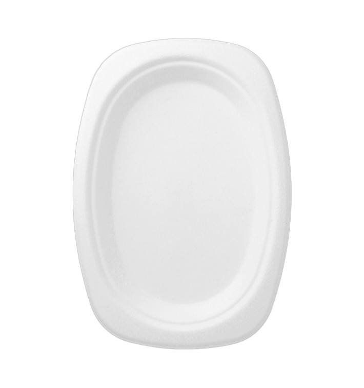 Podnos z Cukrové Třtiny Bílá 233x165x20mm (50 Kousky) Podnos z Cukrové Třtiny Bílá 233x165x20mm (50 Kousky)