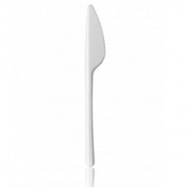 Plastový Nůž PS Bílý 165 mm (100 Kousky)