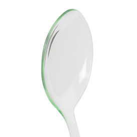 Plastové lžíce pro Ochutnávky "Water Green" 12 cm (100 Kousky)