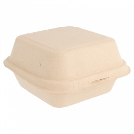 Krabička na Hamburger z Cukrové Třtiny 152x152x84mm (50 Kousky)