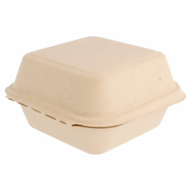 Krabička na Hamburger z Cukrové Třtiny 152x152x84mm (50 Kousky)