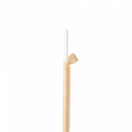Papírová Rovná Brčka Bílý Balené Kraft Ø6mm 21cm (6000 Kousky)