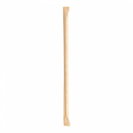 Papírová Rovná Brčka Bílý Balené Kraft Ø6mm 21cm (250 Kousky)