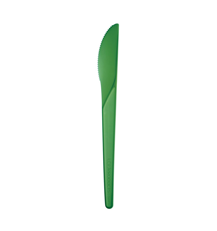 Kompostovatelný Nůž CPLA Zelený 17,2 cm (1000 Kousky) Kompostovatelný Nůž CPLA Zelený 17,2 cm (1000 Kousky)