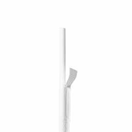 Papírová Rovná Brčka Bílý Balené Bílý Ø6mm 21cm (3000 Kousky)