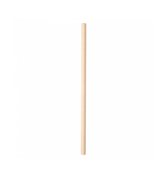Papírová Rovná Brčka Kraft Koktejl Ø8mm 21cm (250 Kousky) Papírová Rovná Brčka Kraft Koktejl Ø8mm 21cm (250 Kousky)