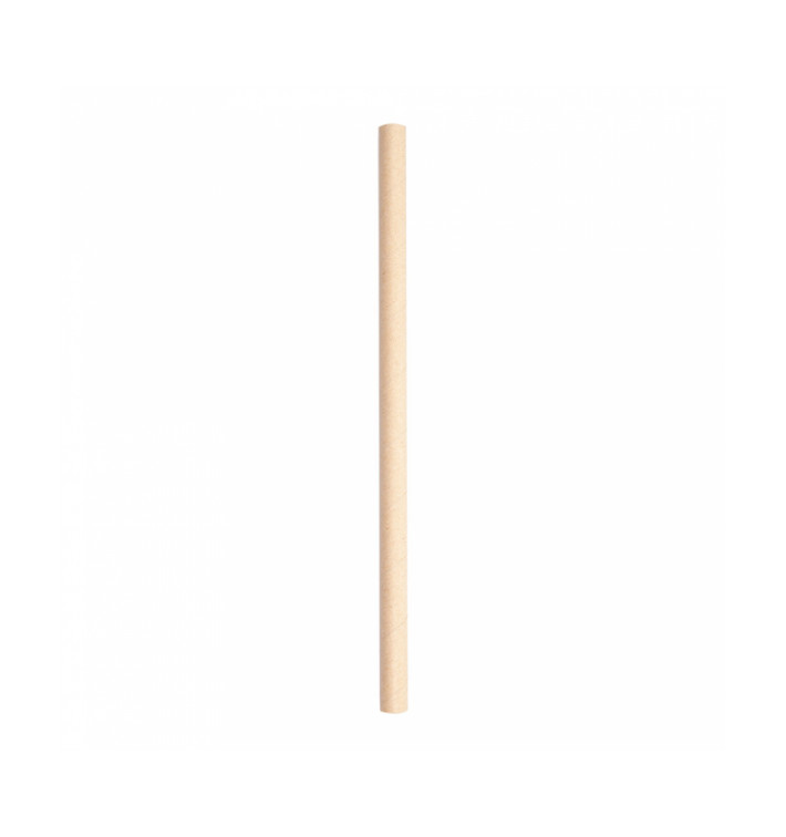 Papírová Rovná Brčka Kraft Koktejl Ø10mm 21cm (2400 Kousky) Papírová Rovná Brčka Kraft Koktejl Ø10mm 21cm (2400 Kousky)