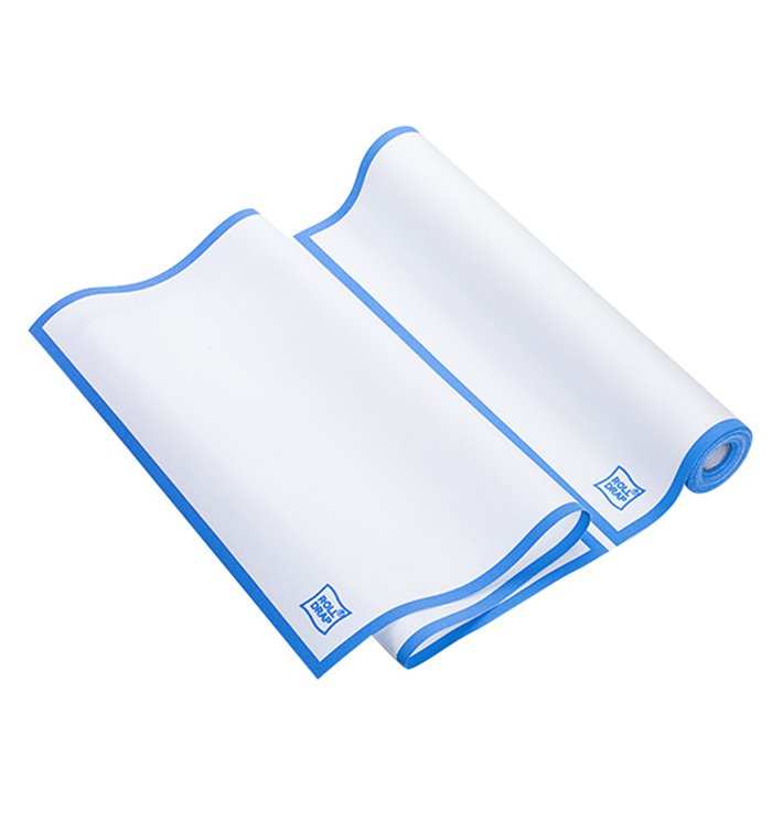 Kuchyňské Utěrky v Roli " Roll Drap " Modrý Dekorativní "Okraj" 40x64cm P64cm (200 Kousky) Kuchyňské Utěrky v Roli " Roll Drap " Modrý Dekorativní "Okraj" 40x64cm P64cm (200 Kousky)