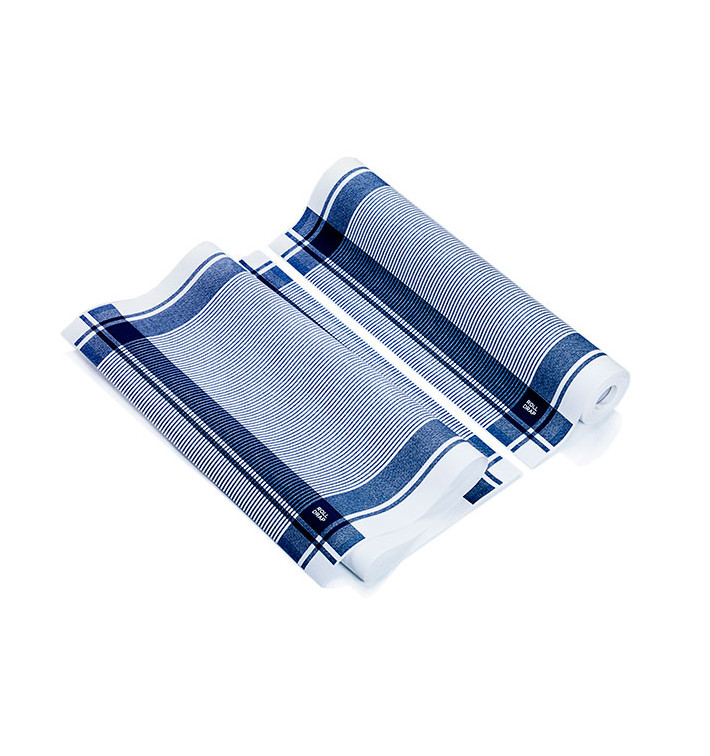 Kuchyňské Utěrky v Roli " Roll Drap " Vintage Modrý 40x64cm P64cm (10 Kousky) Kuchyňské Utěrky v Roli " Roll Drap " Vintage Modrý 40x64cm P64cm (10 Kousky)