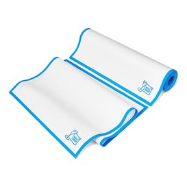  Kuchyňské Utěrky v Roli " Roll Drap " Modrý Dekorativní "Okraj" 40x80cm P80cm (8 Kousky)