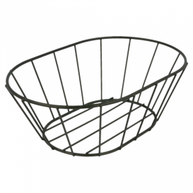 Oválný Koš Ocel Černá 216x140x76mm (1 Kousky)
