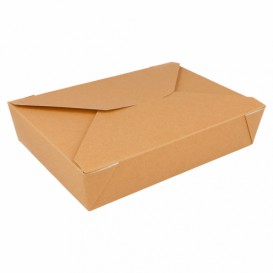 Krabička Karton Americký Přírodní 19,7x14x4,6cm 1470ml (200 Kousky)