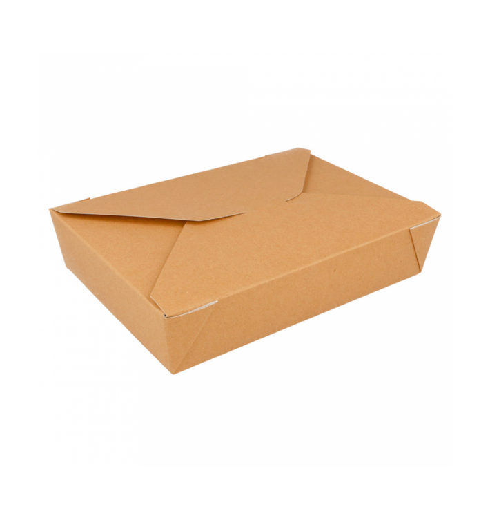 Krabička Karton Americký Přírodní 19,7x14x4,6cm 1470ml (200 Kousky) Krabička Karton Americký Přírodní 19,7x14x4,6cm 1470ml (200 Kousky)