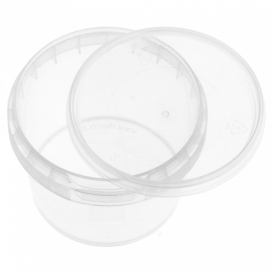 Plastové Obaly s Víčko s Integrovaným Víčkem 120ml Ø6,9cm (25 Kousky)