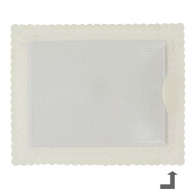 Papírové Podnos Krajka Bílá 35x41 cm (50 Kousky)