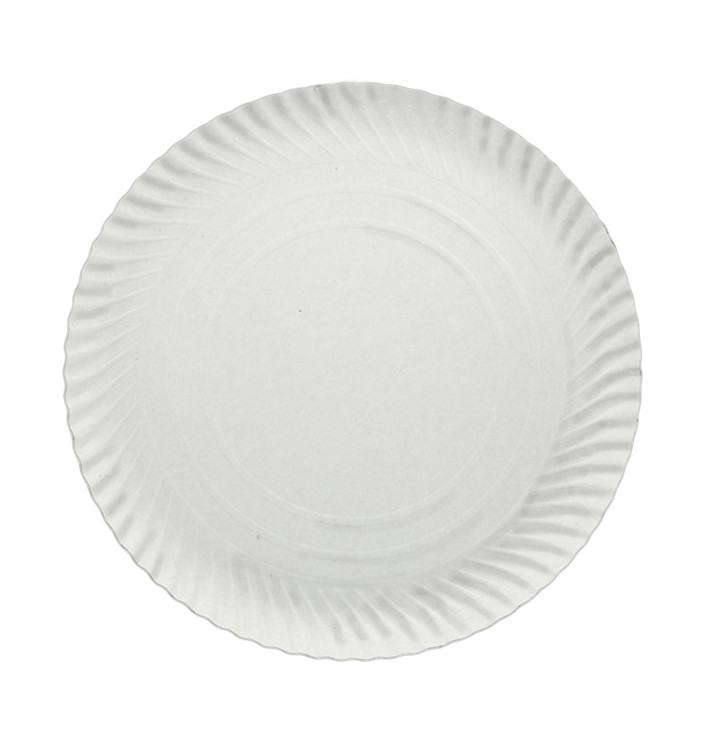 Kartonové Talíře Kulatý Bílý 210 mm 500g/m2 (800 Kousky) Kartonové Talíře Kulatý Bílý 210 mm 500g/m2 (800 Kousky)