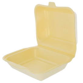 Obědová Krabička Foam Champagne 185x155x70mm (125 Kousky)