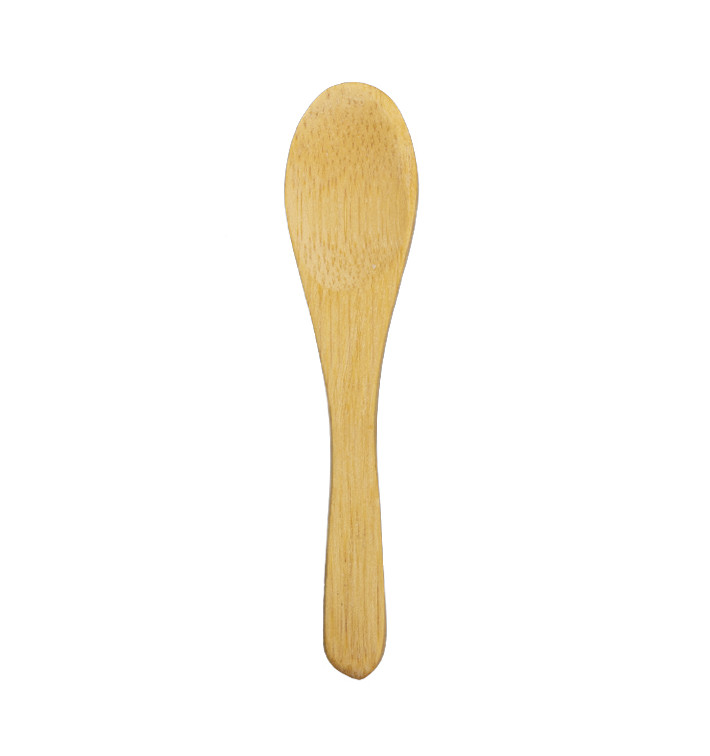 Bambusová lžíce pro Ochutnávky 9cm (50 Kousky) Bambusová lžíce pro Ochutnávky 9cm (50 Kousky)