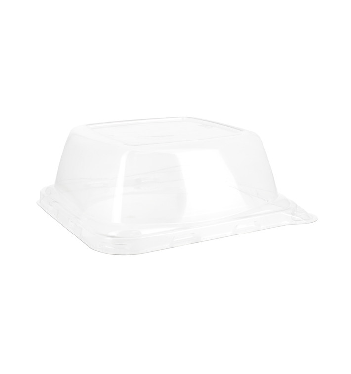 Víčko PET na Obaly z Cukrové Třtiny 13x13x5cm (300 Kousky) Víčko PET na Obaly z Cukrové Třtiny 13x13x5cm (300 Kousky)