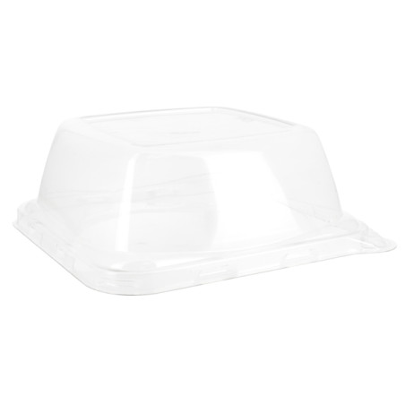 Víčko PET na Obaly z Cukrové Třtiny 14x14x5,5cm (50 Ks)