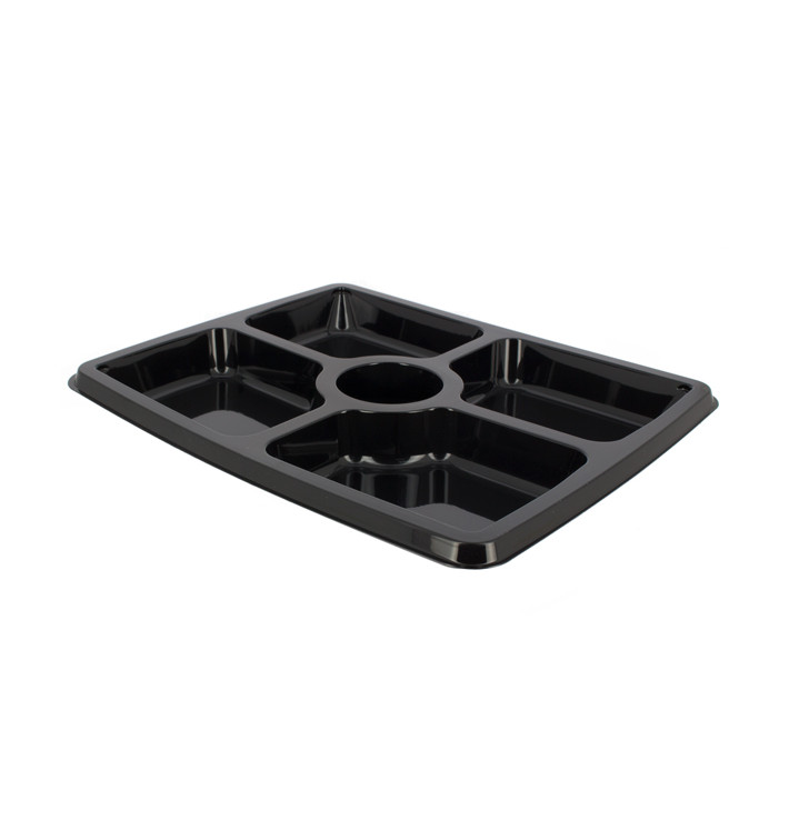 Podnos Plastový 5 Vrstvami Obdélníkový Černá 316x265x30mm (50 Kousky) Podnos Plastový 5 Vrstvami Obdélníkový Černá 316x265x30mm (50 Kousky)