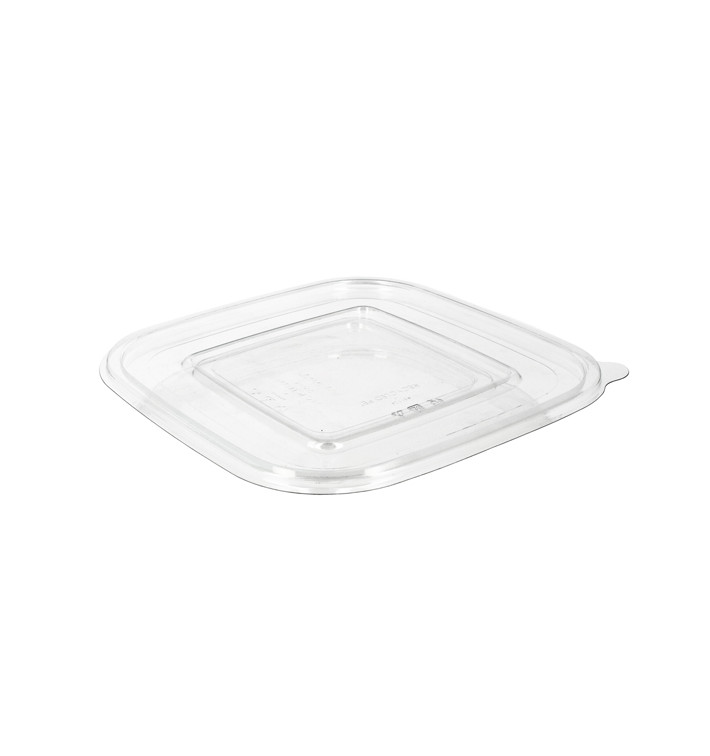 Ploché Víčko Plastové na Misky PET 120x120mm (100 Kousky) Ploché Víčko Plastové na Misky PET 120x120mm (100 Kousky)