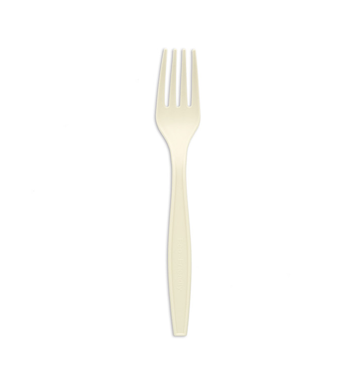 Vidlička Kukuřičný Škrob CPLA Bílý 17,5cm (50 Kousky) Vidlička Kukuřičný Škrob CPLA Bílý 17,5cm (50 Kousky)