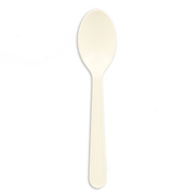 lžička Kukuřičný Škrob CPLA Bílý 12,5cm (50 Kousky)