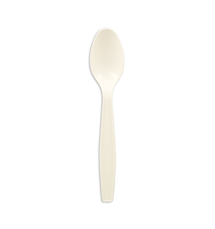 lžíce Kukuřičný Škrob CPLA Bílý 16cm (50 Kousky) lžíce Kukuřičný Škrob CPLA Bílý 16cm (50 Kousky)