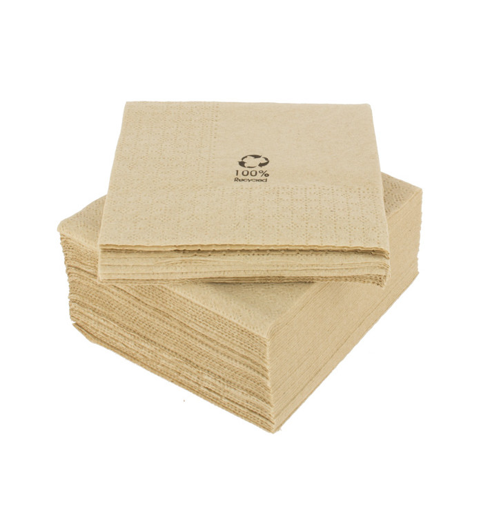Ubrousky na Koktejl Ekologický 20x20cm 2 Vrstvy (100 Kousky) Ubrousky na Koktejl Ekologický 20x20cm 2 Vrstvy (100 Kousky)