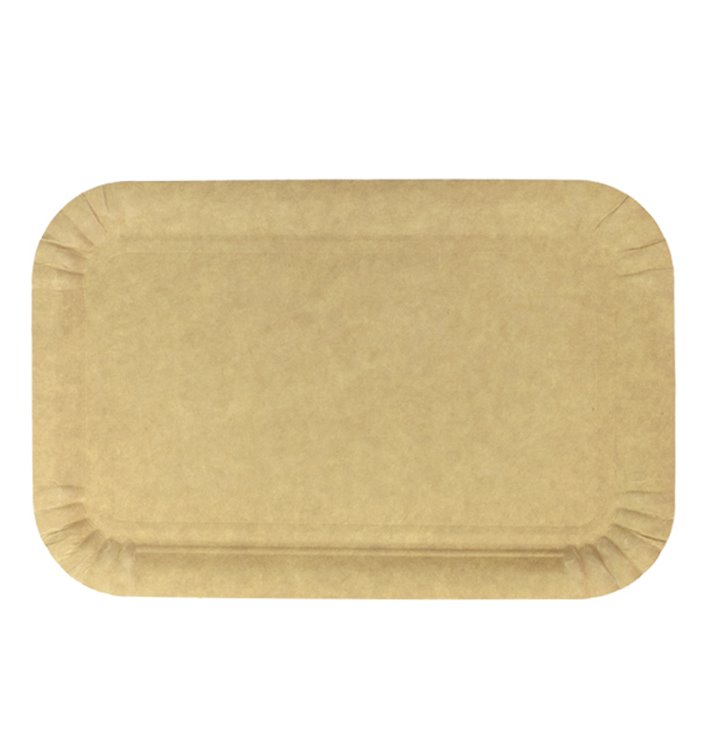 Papírové Podnos Obdélníkový Kraft 12x19 cm (100 Kousky) Papírové Podnos Obdélníkový Kraft 12x19 cm (100 Kousky)