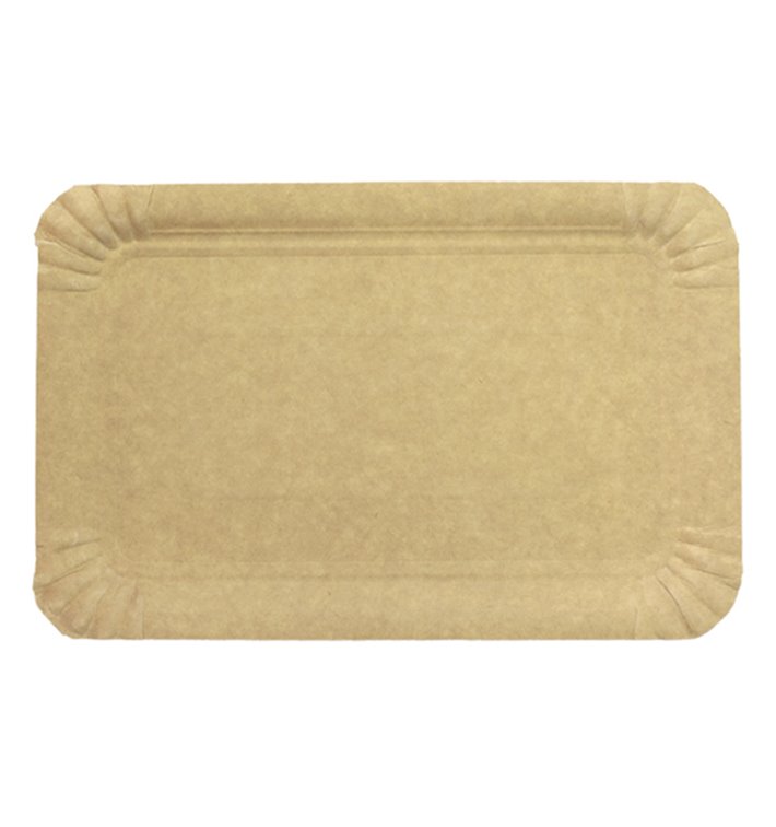 Papírové Podnos Obdélníkový Kraft 14x21 cm (100 Kousky) Papírové Podnos Obdélníkový Kraft 14x21 cm (100 Kousky)