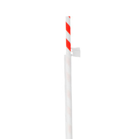 Papírová Rovná Brčka Balené Ø6mm 20cm (250 Kousky)