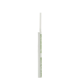 Flexibilní Brčka Balené PLA Bílý Ø5mm 21cm (250 Kousky)