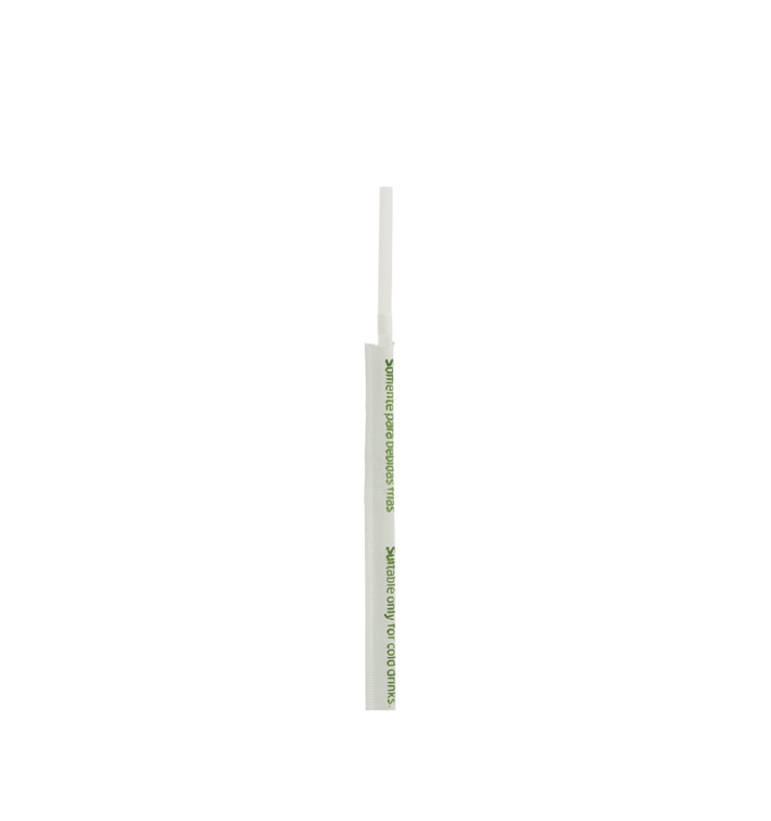Flexibilní Brčka Balené PLA Bílý Ø5mm 21cm (7500 Kousky) Flexibilní Brčka Balené PLA Bílý Ø5mm 21cm (7500 Kousky)