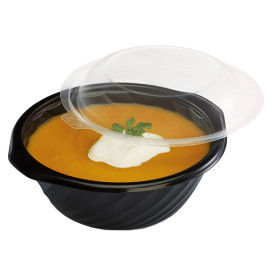 Obaly Kulatý PP Černá 400ml Ø144mm (100 Kousky)