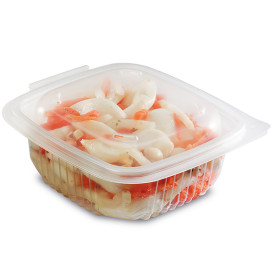 Miska s Víčkem PP Průhledný 250ml 123x114mm (50 Kousky)